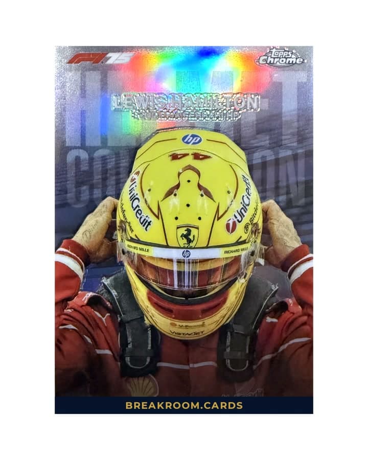 2025 Topps Chrome Lewis Hamilton Helmet #HC-2
