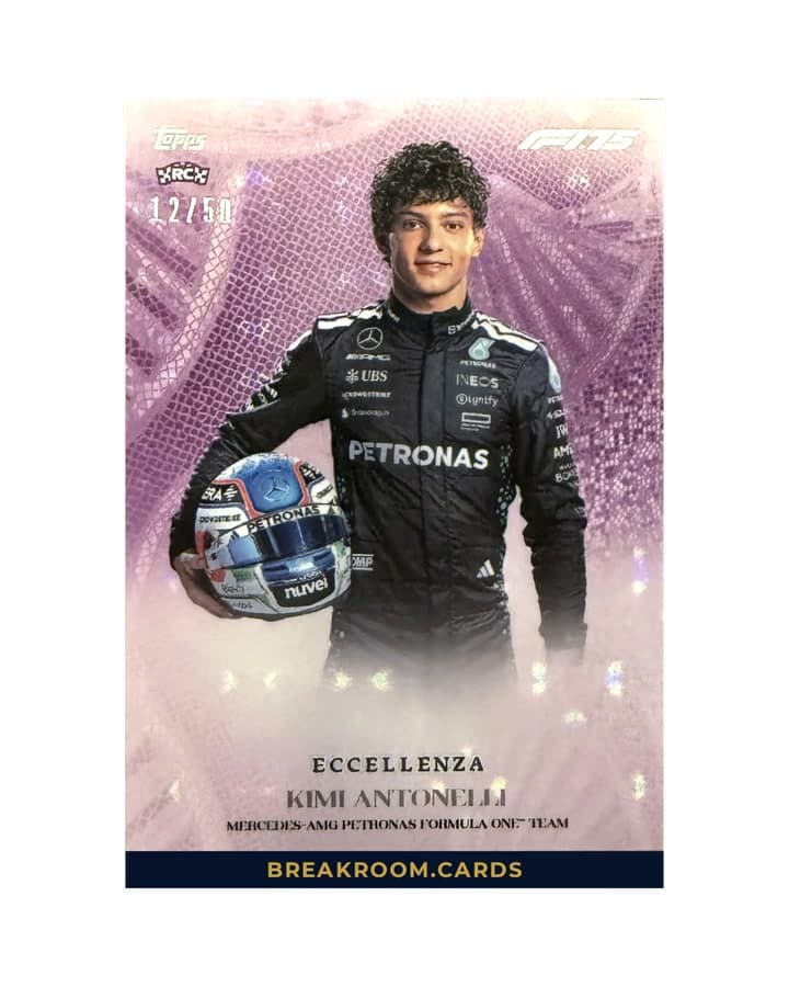 2025 Topps Eccellenza F1 Kimi Antonelli RC /50