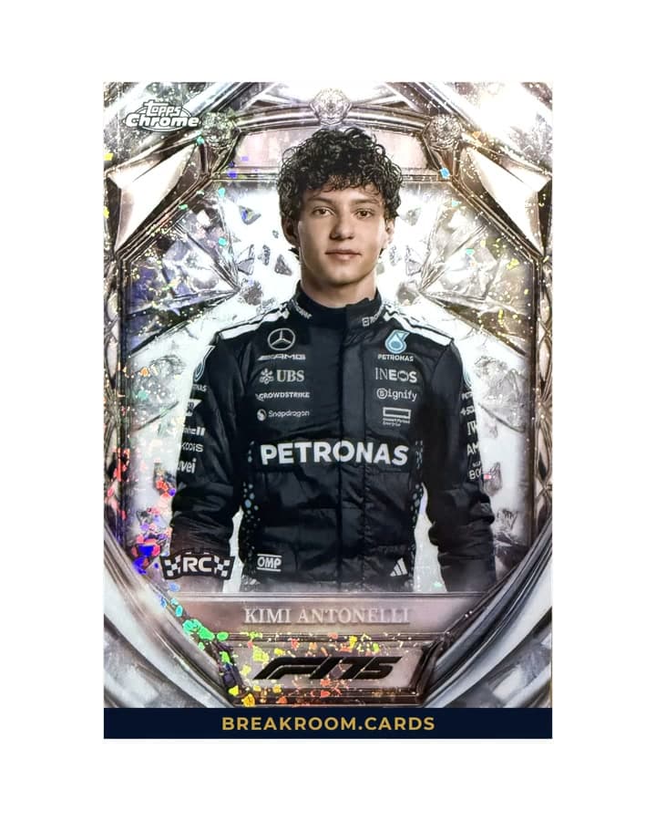 2025 Topps Chrome Kimi Antonelli Diamond 75th Anniversary RC #D75-8