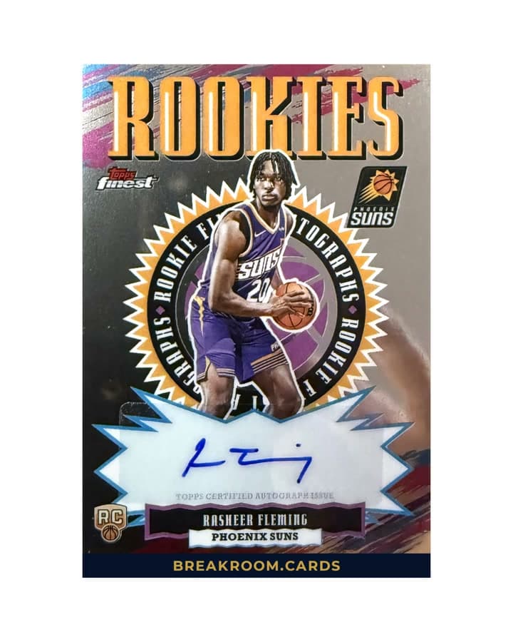 2025 Topps Finest Rasheer Fleming Auto RC #RFA-RF