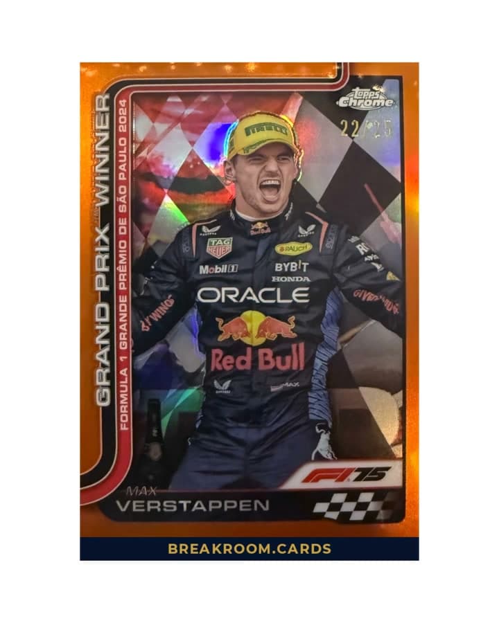 2025 Topps Chrome F1 Max Verstappen #113 /25