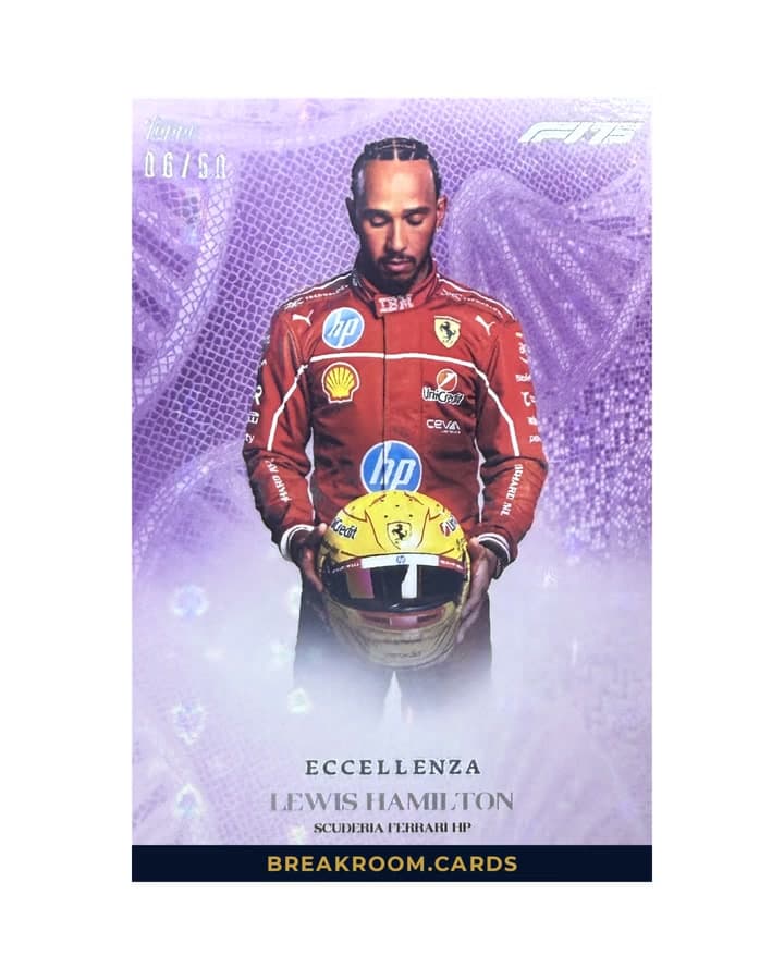 2025 Topps Eccellenza F1 Lewis Hamilton Purple /50
