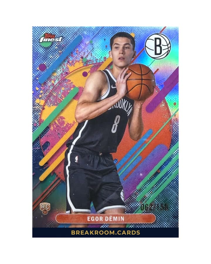 2025 Topps Finest Basketball Egor Demin Refractor RC #208 /150
